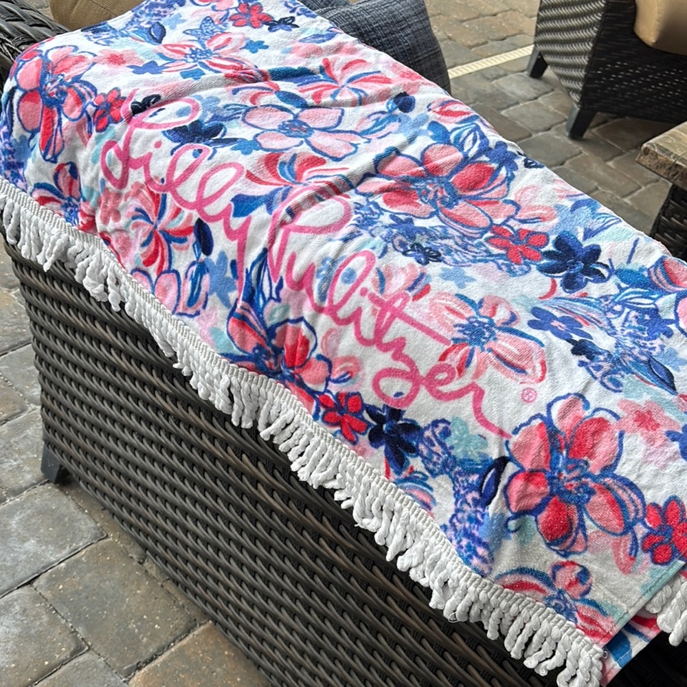 Lilly Pulitzer Floral Beach Towel